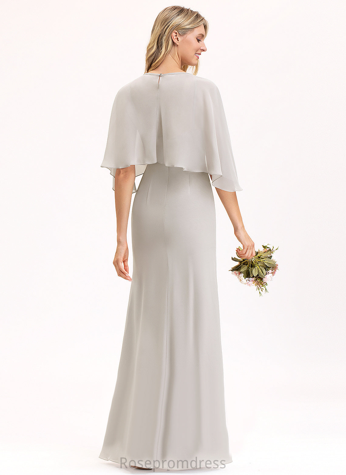 Length Fabric Square Sleeveless Floor-Length Straps&Sleeves SpaghettiStraps BackStyle Neckline Rosemary Natural Waist Floor Length Bridesmaid Dresses