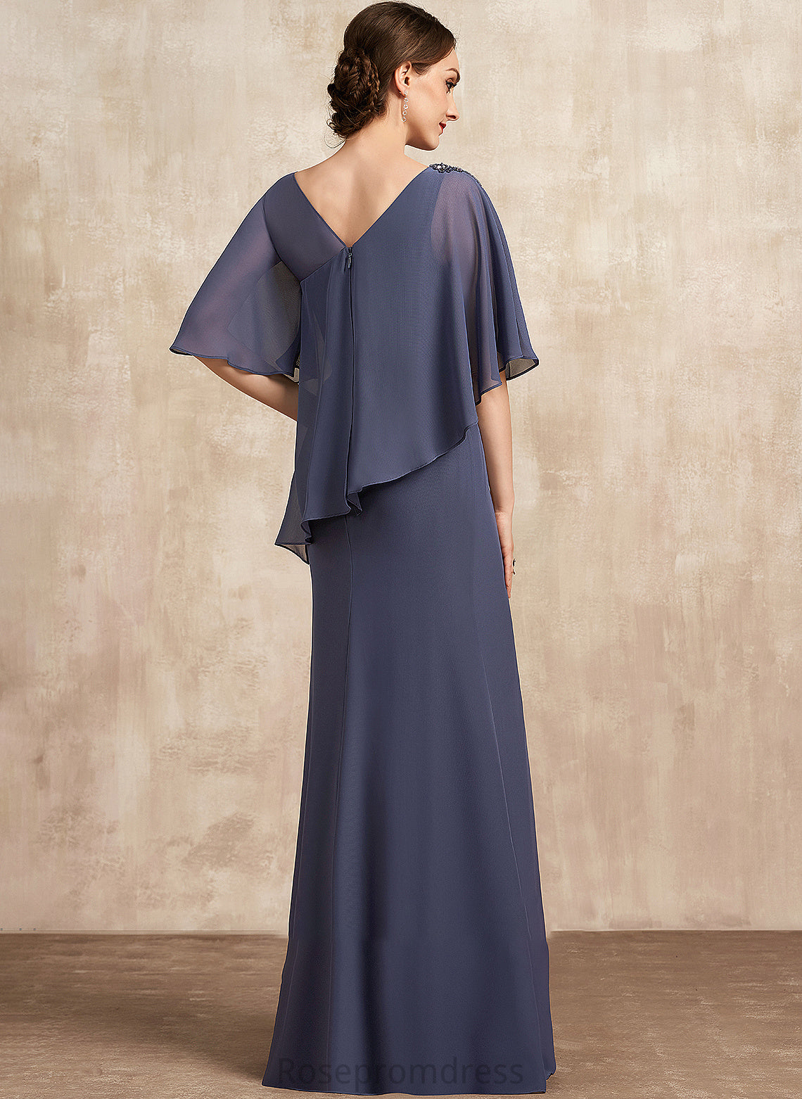 Scoop Beading Chiffon Alexis Bride Mother With Mother of the Bride Dresses A-Line the of Floor-Length Dress Neck