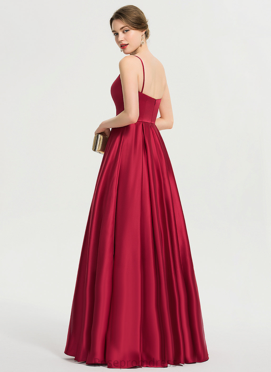 Satin Prom Dresses A-Line Floor-Length Vera Square