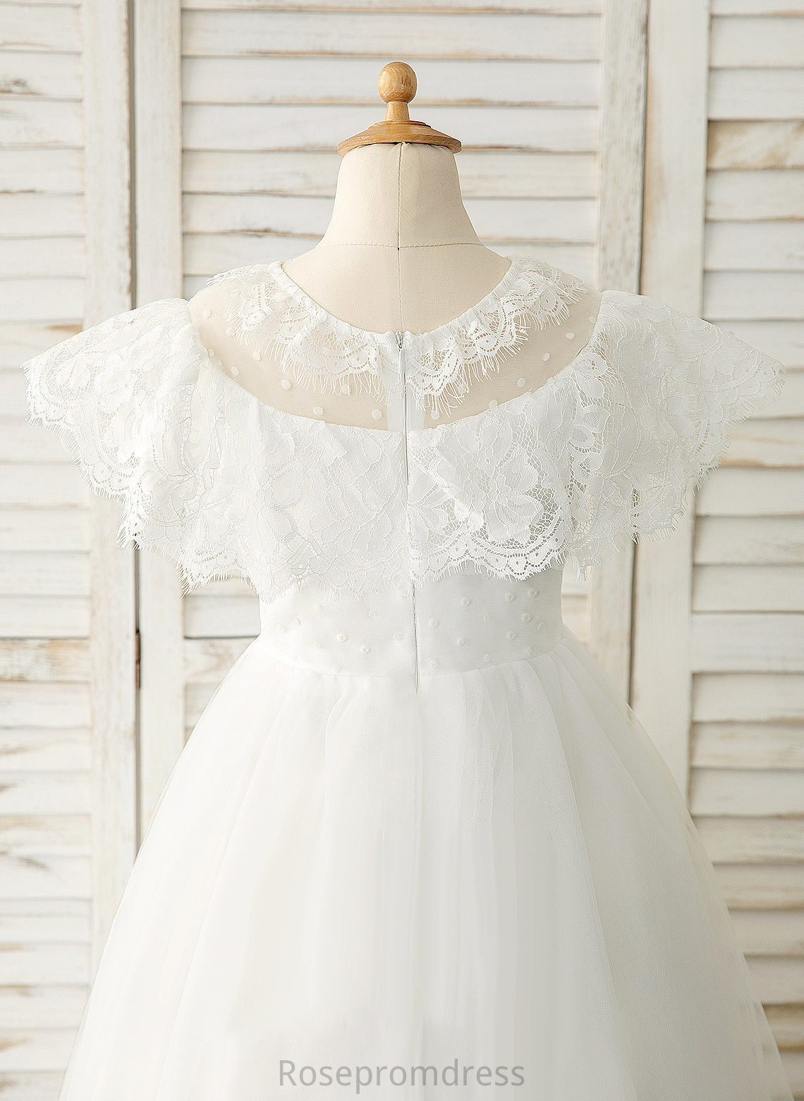 Neck Dress Tulle/Lace Scoop A-Line Sleeveless Flower Floor-length Flower Girl Dresses Brianna Girl