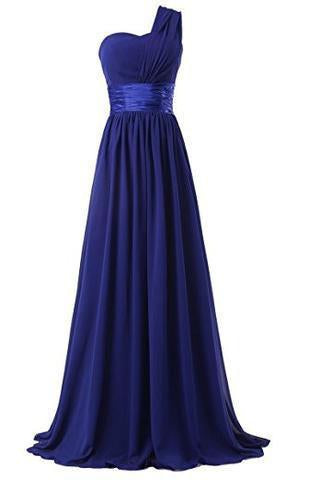 Chiffon One Shoulder Bridesmaids Dresses RS540