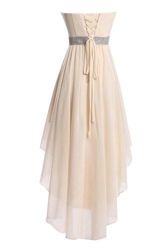 Women High Low Lace Up Prom Party Homecoming Dresses RS239