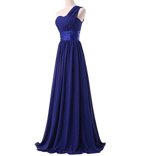 Chiffon One Shoulder Bridesmaids Dresses RS540