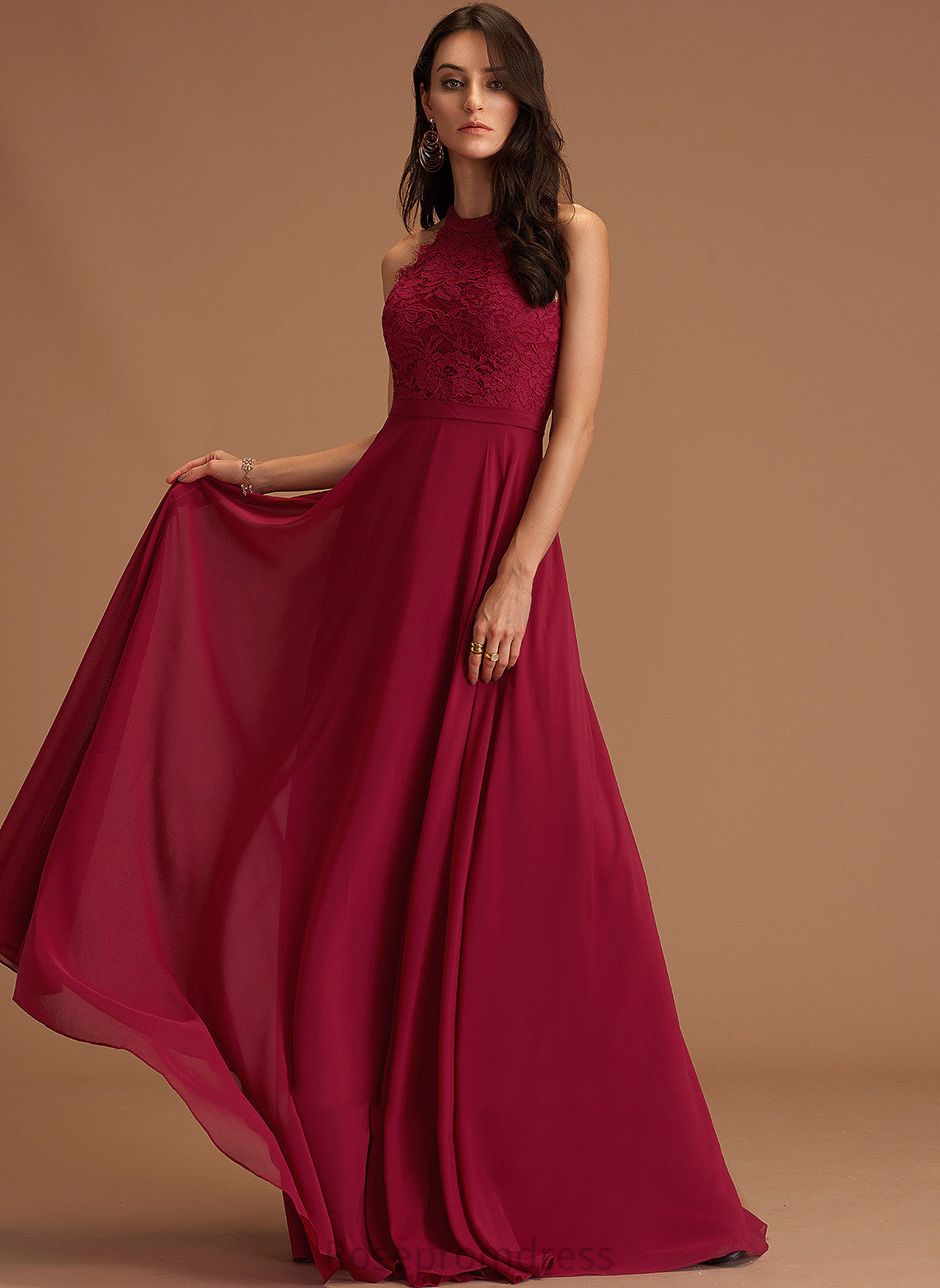 Ivy Dresses A-line Neck Round Formal Dresses Chiffon