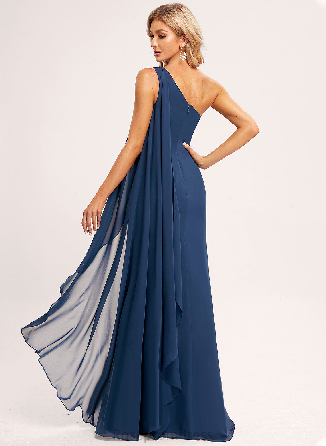 Straps&Sleeves Length Neckline Floor-Length Silhouette OneShoulder Fabric A-line Nydia Bridesmaid Dresses