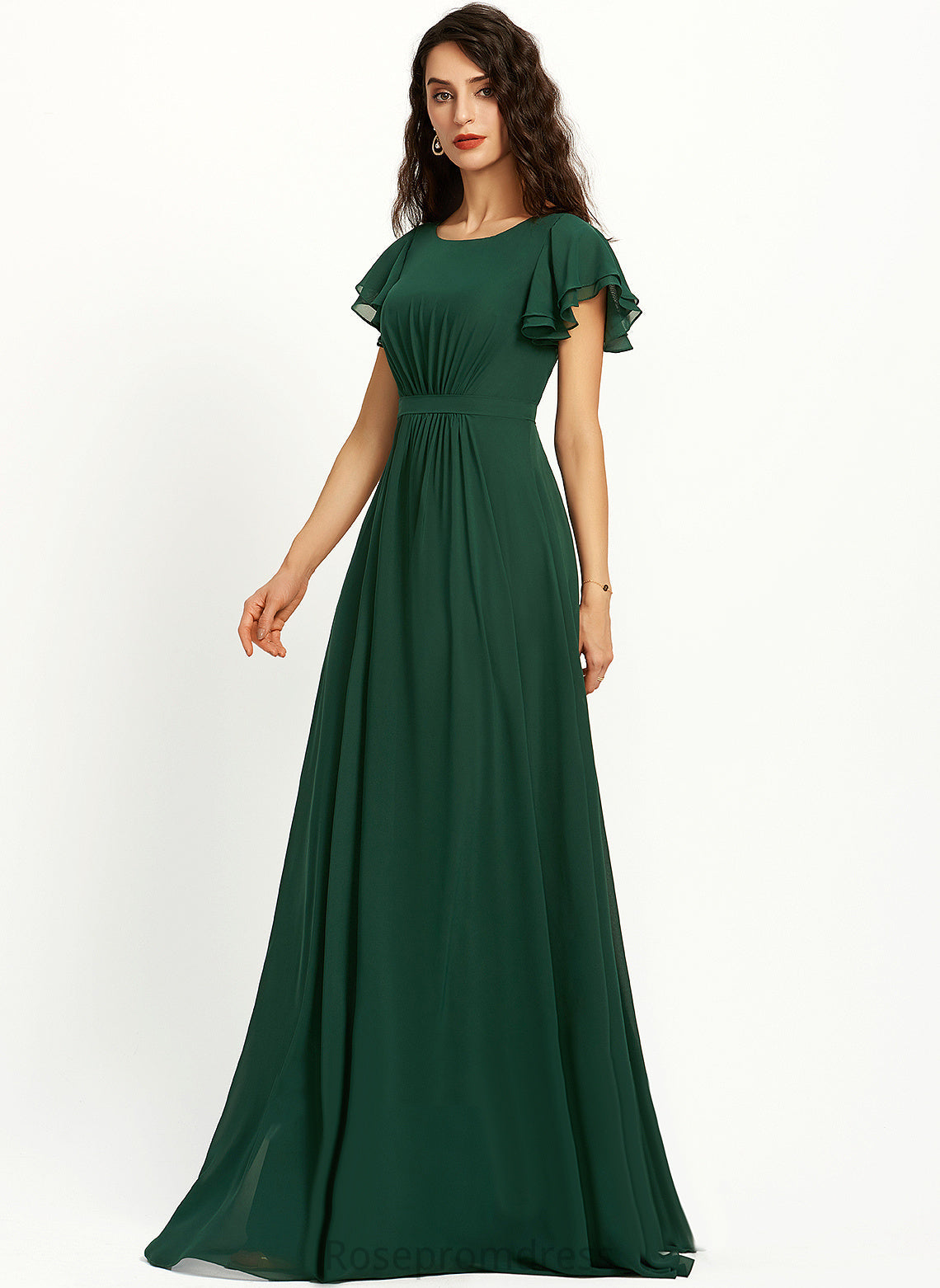 Scoop A-line Neckline Length Floor-Length Straps&Sleeves Silhouette Fabric Katelynn Natural Waist Floor Length Spaghetti Staps Bridesmaid Dresses