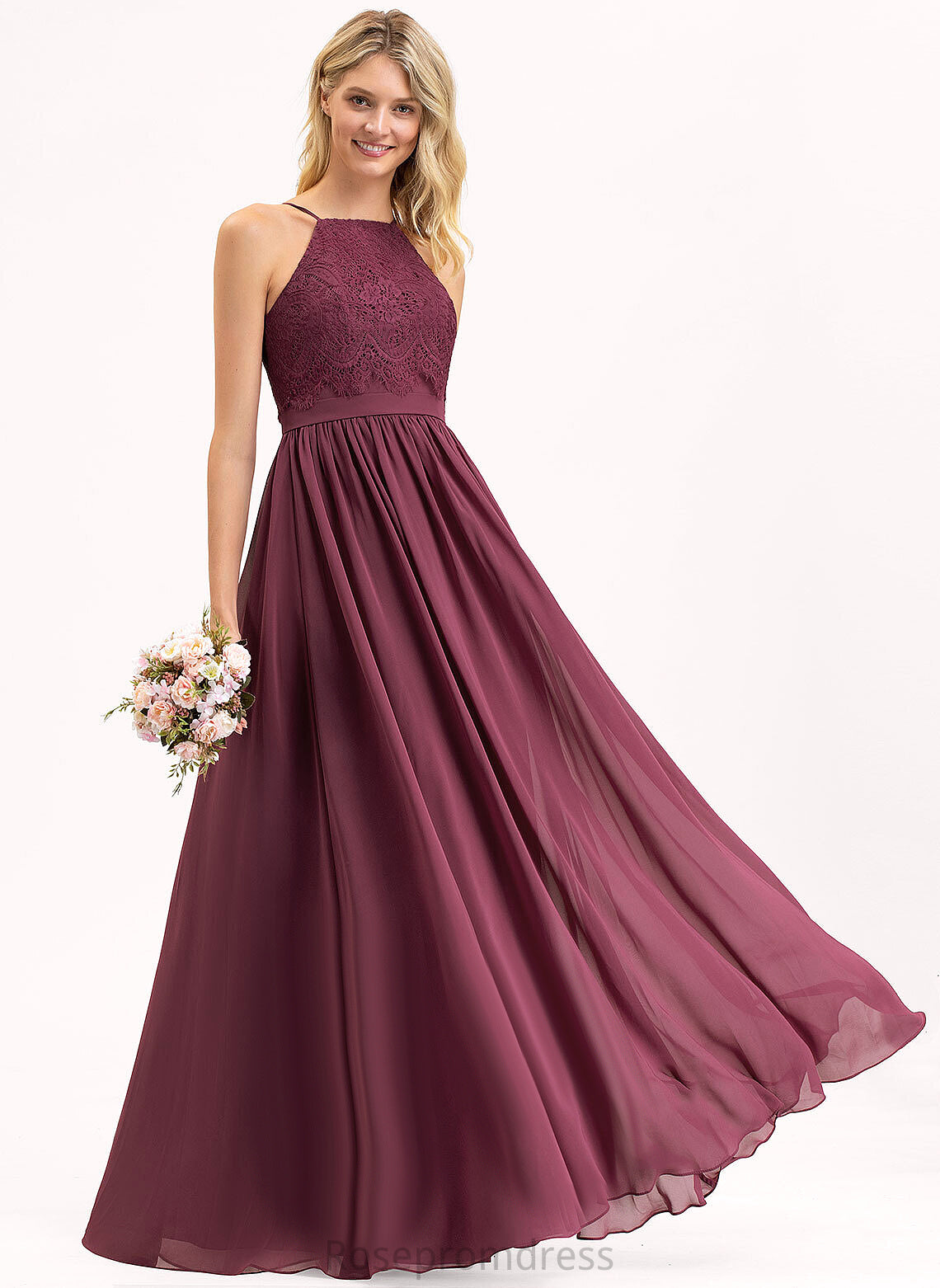 Length Silhouette Lace Straps&Sleeves A-line Floor-Length Square Neckline Fabric Jocelynn Spaghetti Staps Floor Length Bridesmaid Dresses