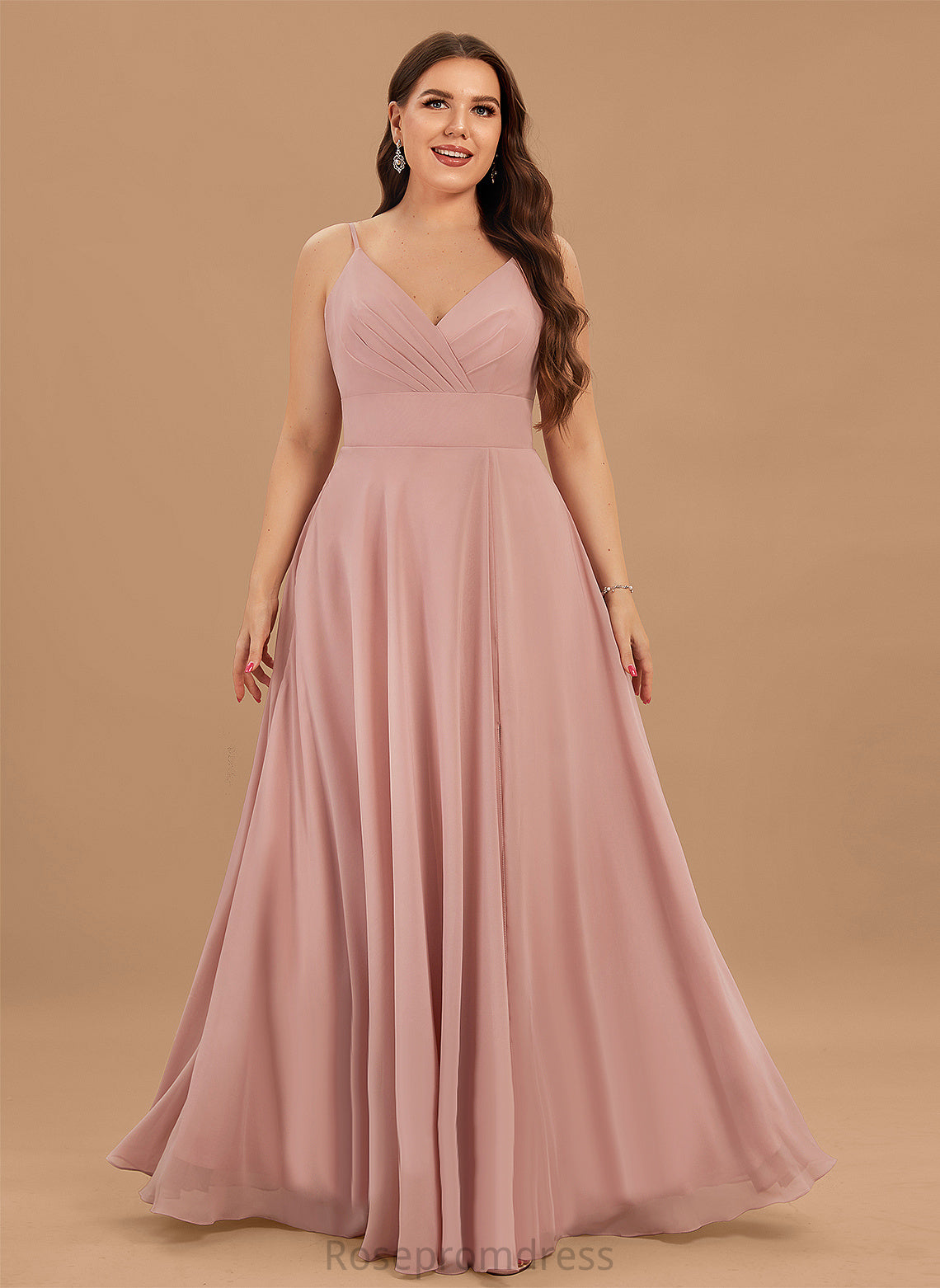 Pleated Floor-Length Length V-neck Embellishment A-Line Neckline Silhouette Fabric Sam A-Line/Princess Floor Length Bridesmaid Dresses