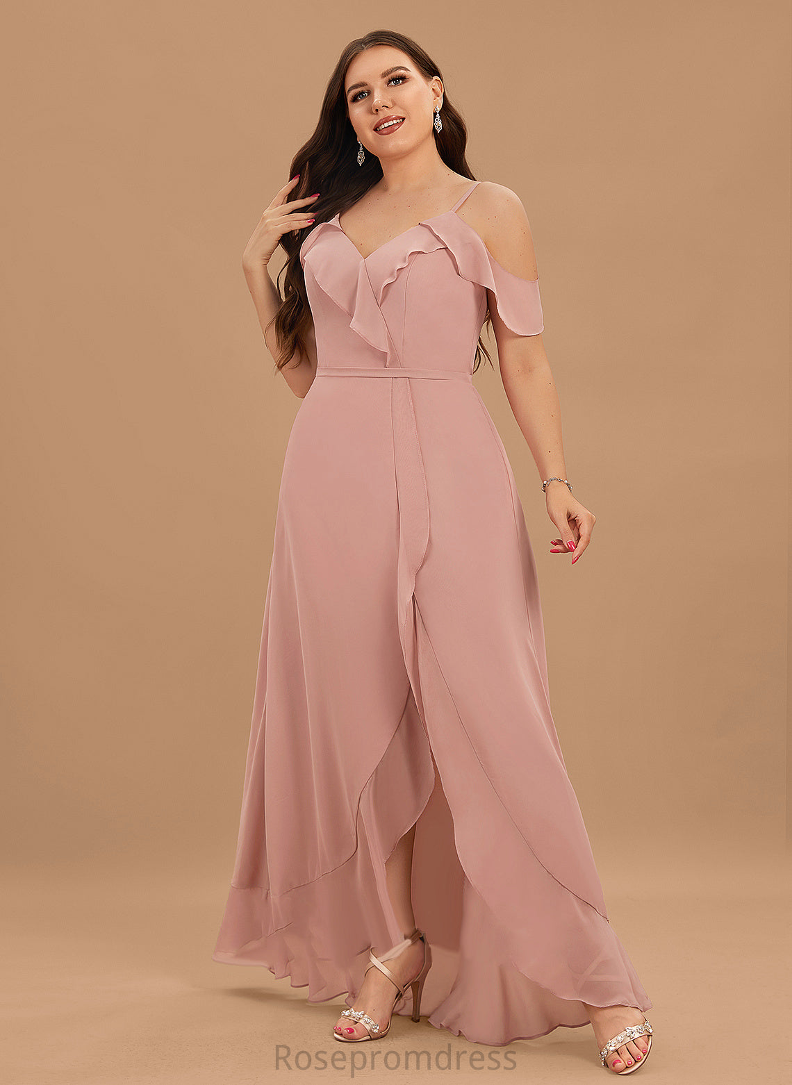 Dresses Kylee A-line V-Neck Formal Dresses Chiffon