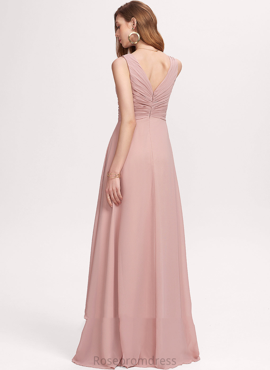 Dresses Chiffon Formal Dresses A-line V-Neck Ashleigh