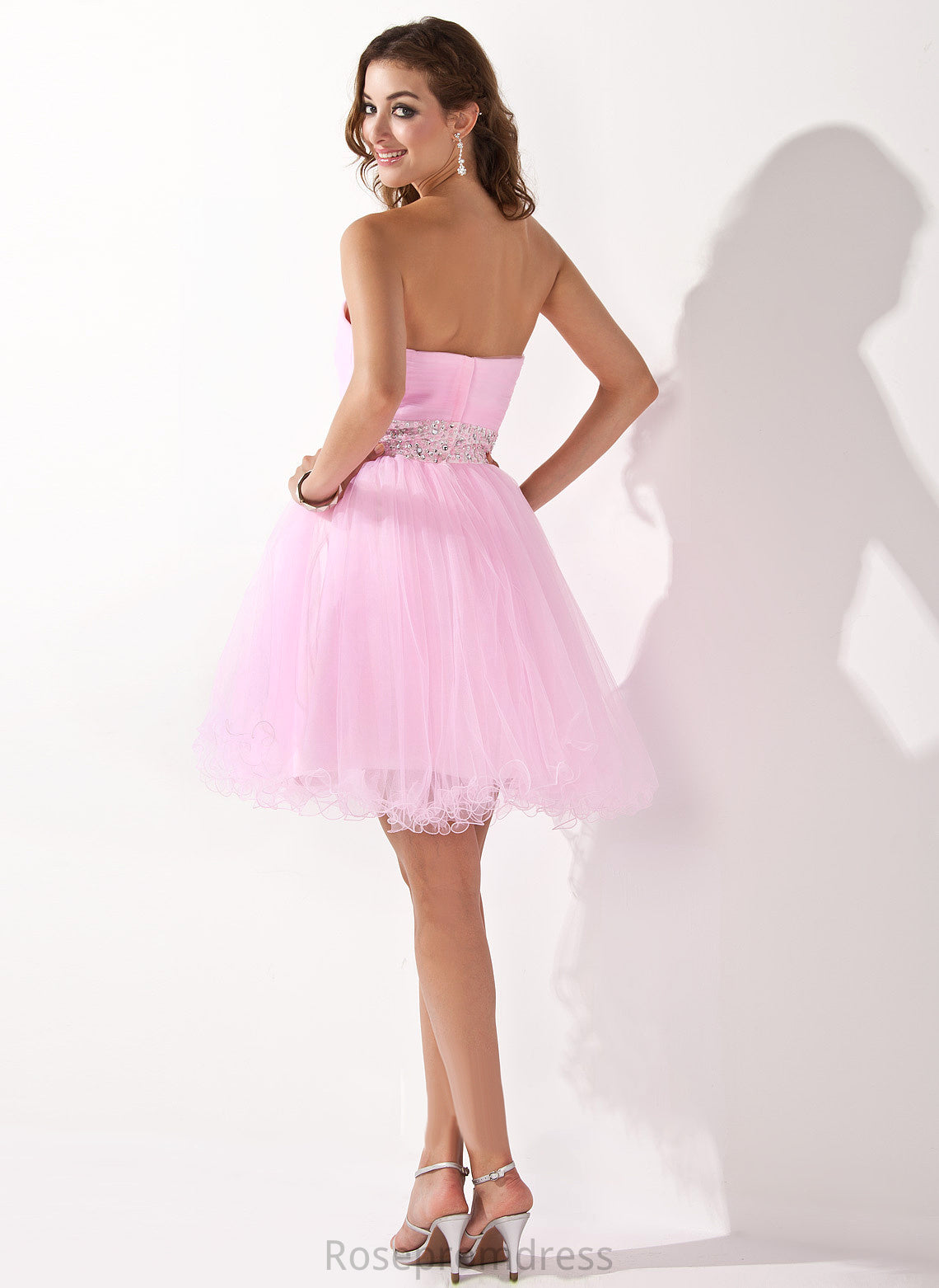 Alondra Homecoming Sweetheart Homecoming Dresses Tulle Short/Mini Beading Sequins A-Line Dress With