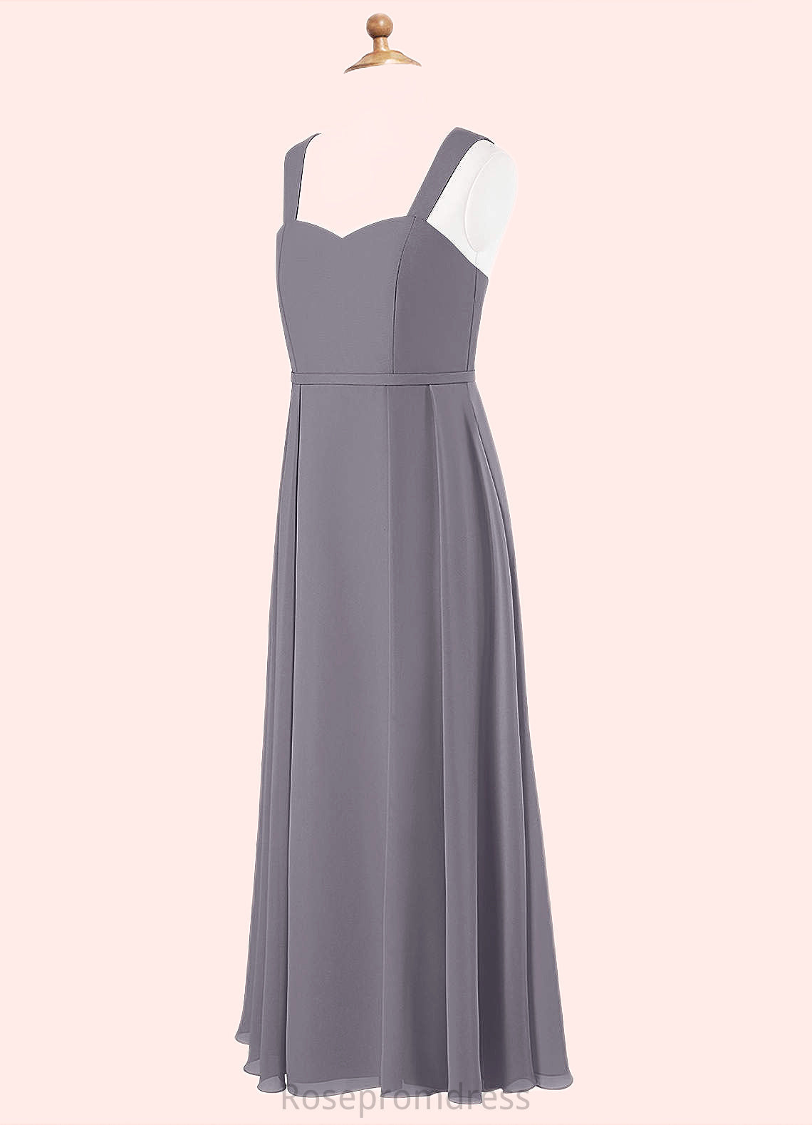 Camila A-Line Sweetheart Neckline Chiffon Floor-Length Junior Bridesmaid Dress SRSP0019994