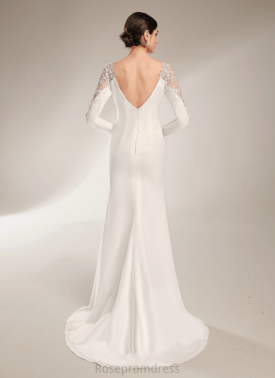 Scoop Neck Train Court Wedding Chiffon With Wedding Dresses Dress Trumpet/Mermaid Greta Lace