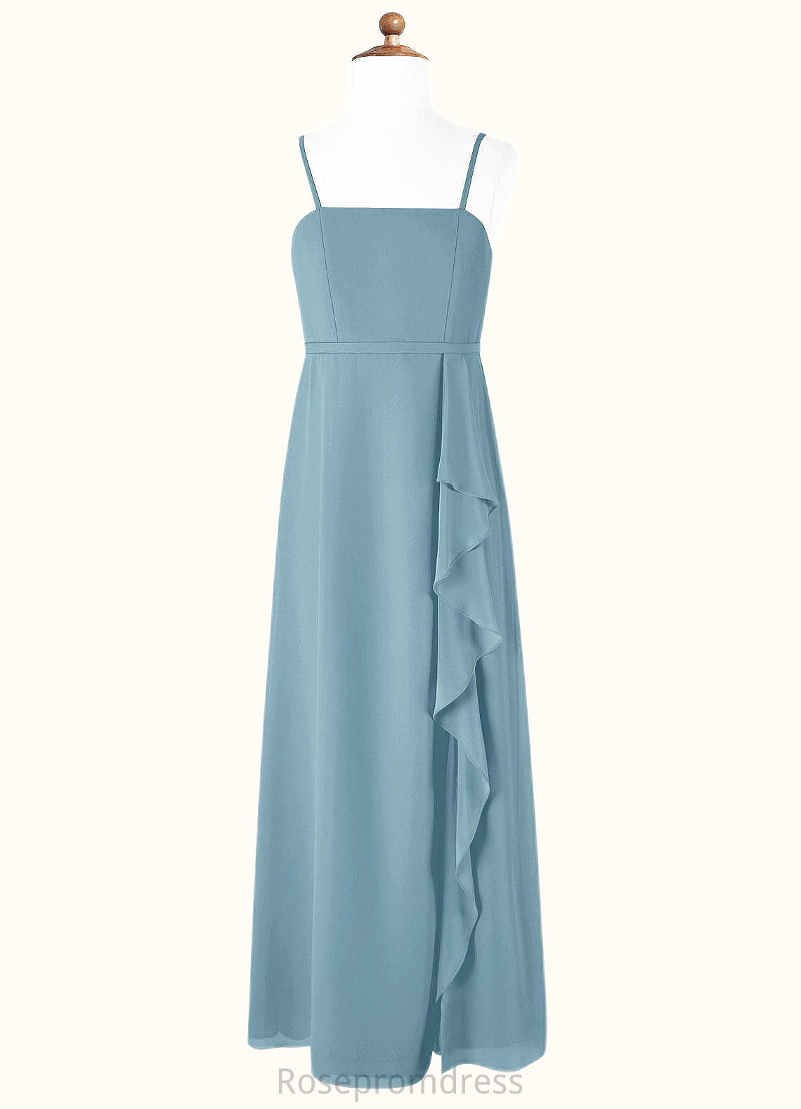 Angeline A-Line Chiffon Floor-Length Junior Bridesmaid Dress SRSP0019967