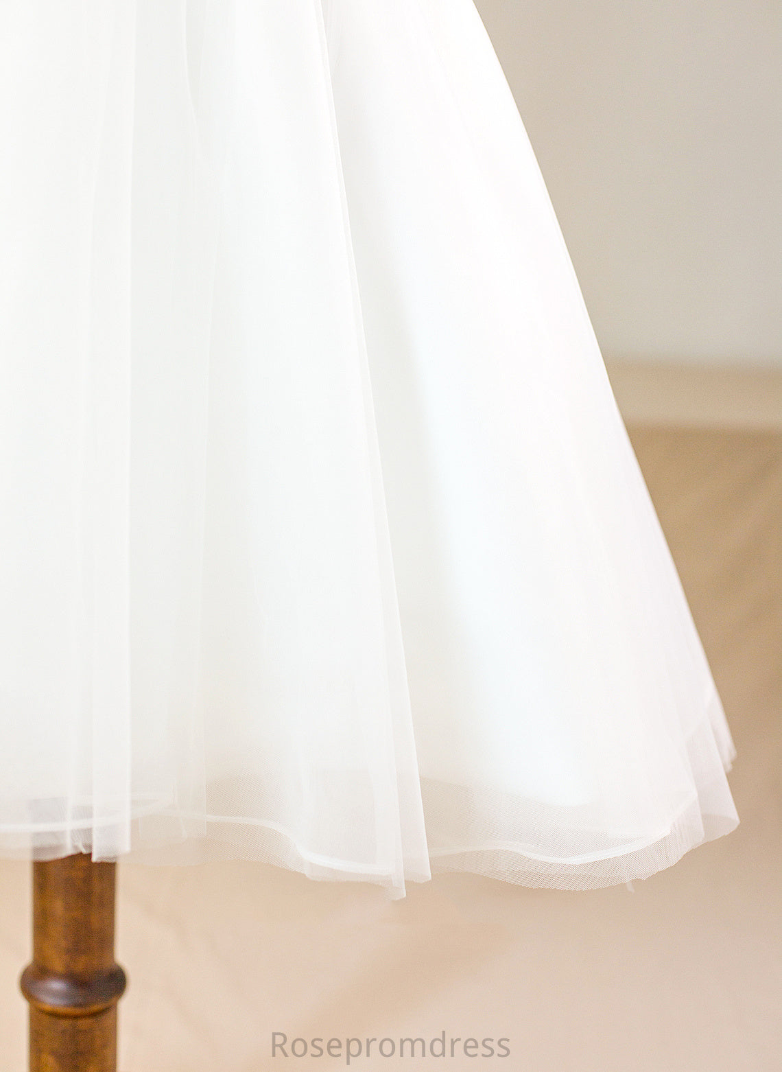 Knee-length Flower Gown Scoop - Dress Joan Tulle Sleeveless Flower Girl Dresses Sash Girl Neck With Ball