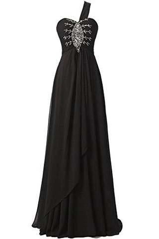 Long Chiffon A-line Beading Bridesmaid Dress Prom Gown SD072