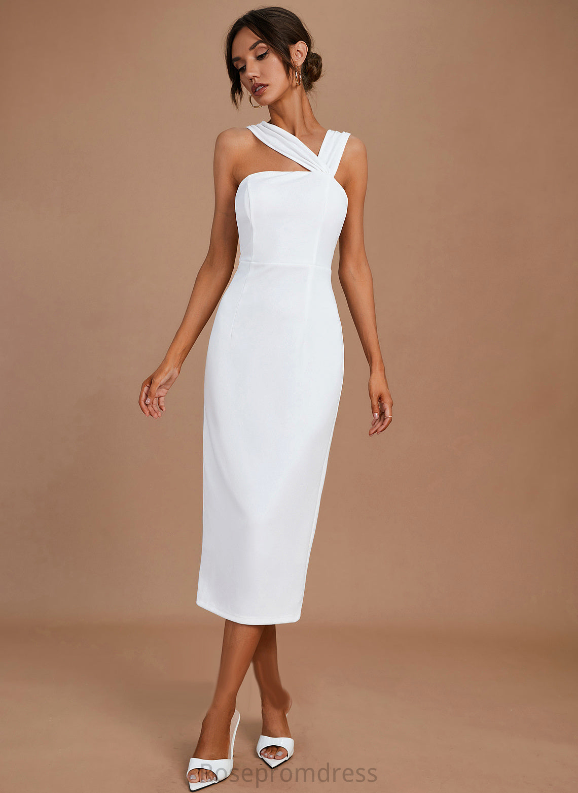 Cotton Aryana Dress Cocktail Cocktail Dresses Knee-Length V-neck Blends