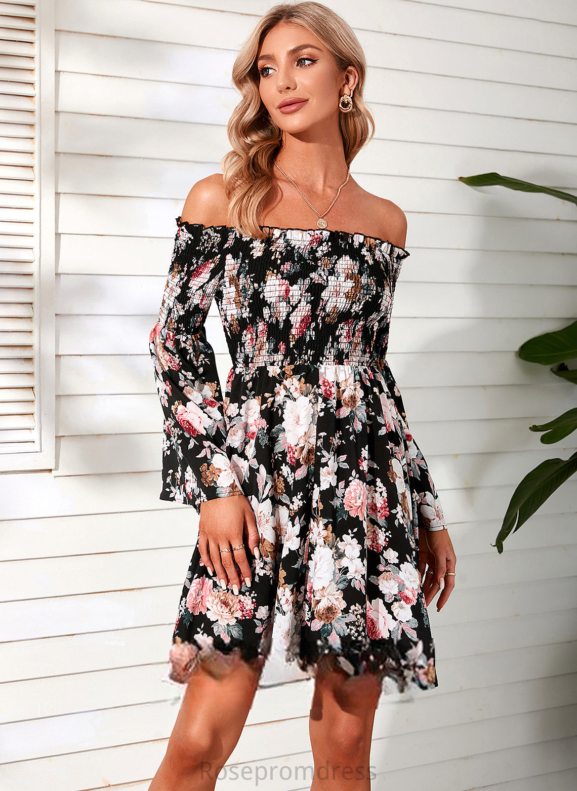 Vacation Mini Nellie Club Dresses A-line the Dresses Off Chiffon Sleeves Shoulder Long