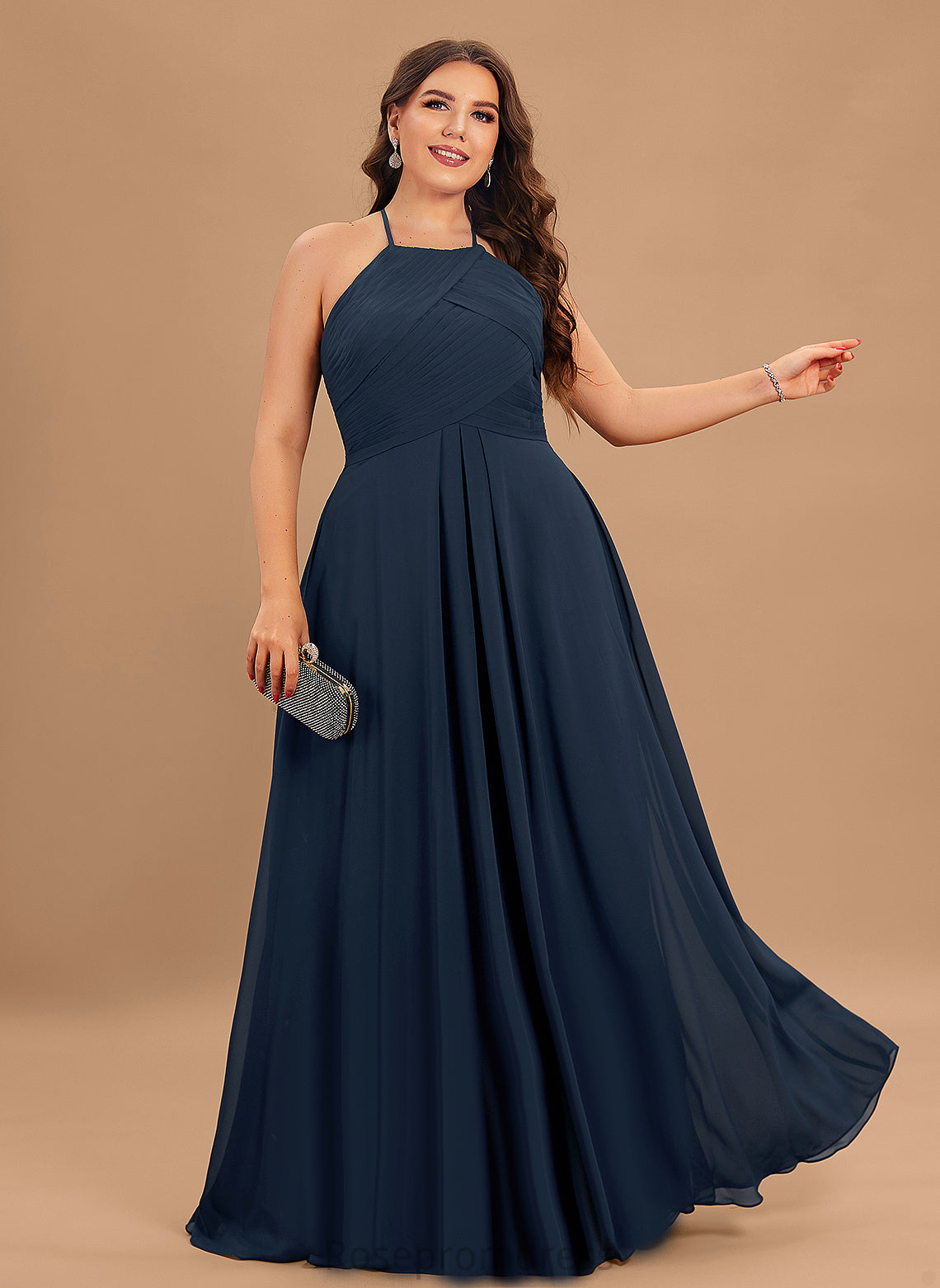 Pleated Fabric Silhouette Length Floor-Length Neckline Embellishment Scoop A-Line Rory Bridesmaid Dresses