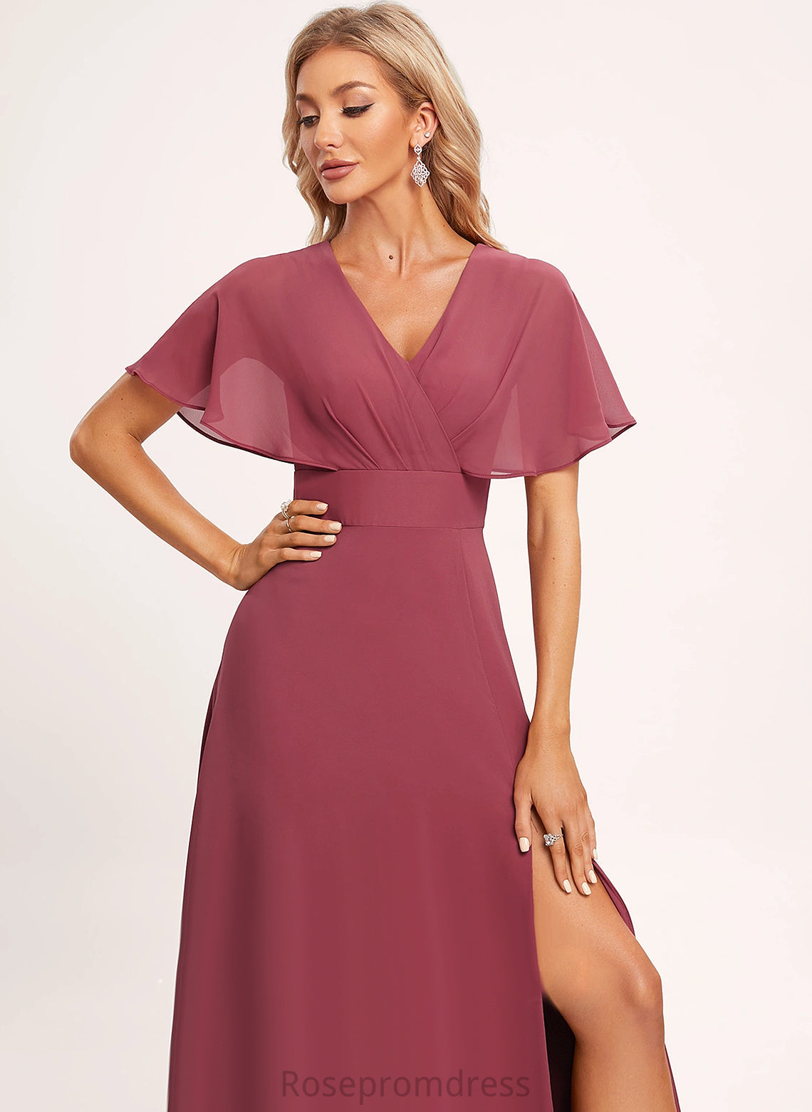 Fabric Straps&Sleeves Length Neckline Floor-Length Silhouette A-line V-Neck Alexia Floor Length Spaghetti Staps A-Line/Princess Bridesmaid Dresses