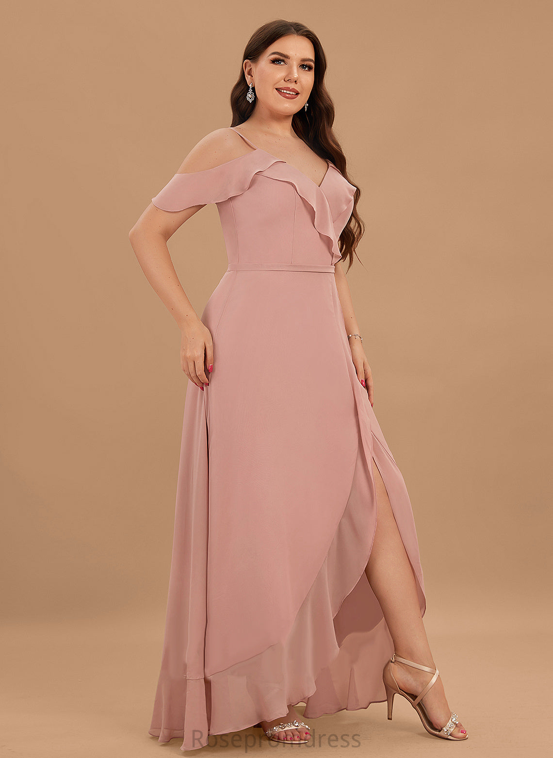 Dresses Kylee A-line V-Neck Formal Dresses Chiffon