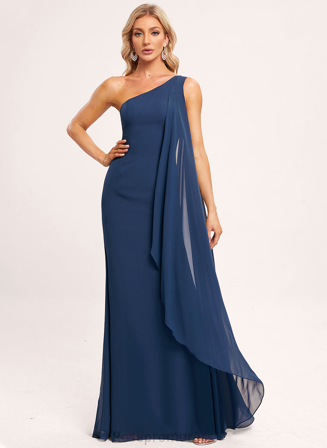 Straps&Sleeves Length Neckline Floor-Length Silhouette OneShoulder Fabric A-line Nydia Bridesmaid Dresses