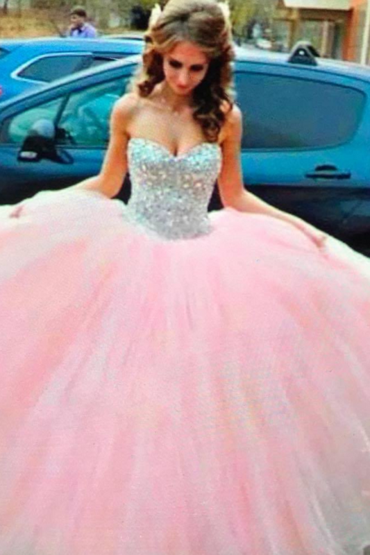 2024 Quinceanera Dresses Sweetheart Ball Gown Floor-Length Beaded Bodice