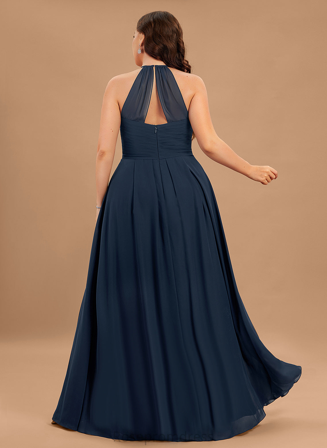 Pleated Fabric Silhouette Length Floor-Length Neckline Embellishment Scoop A-Line Rory Bridesmaid Dresses