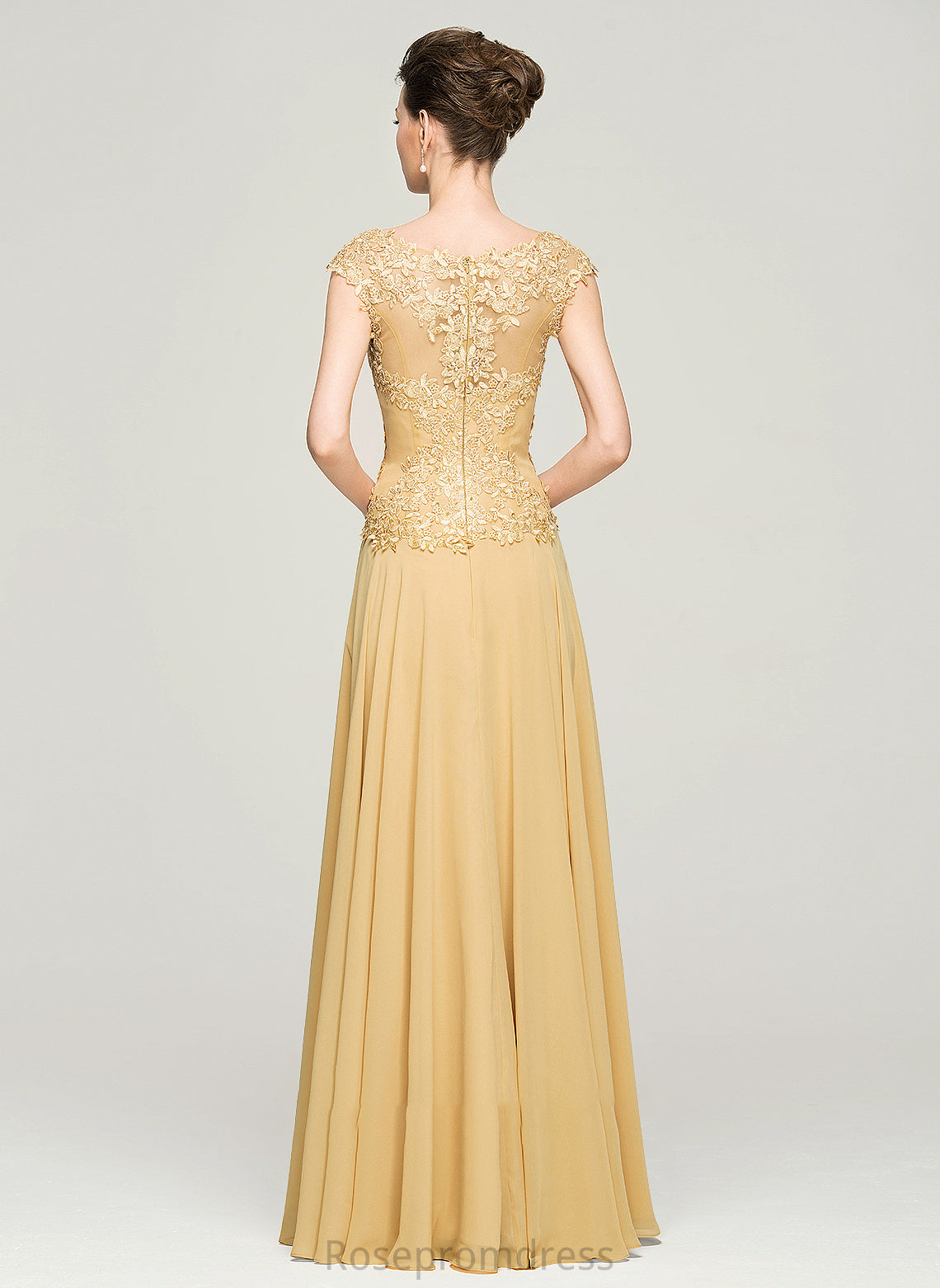 Sequins Shaylee Beading Floor-Length Bride Dress Mother of the Bride Dresses Scoop With the of Mother Chiffon A-Line Neck Lace