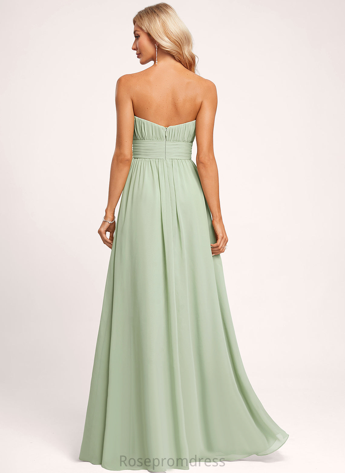 Floor-Length BackStyle Straps&Sleeves Fabric Length Silhouette Sleeveless A-line Una Floor Length A-Line/Princess One Shoulder Bridesmaid Dresses