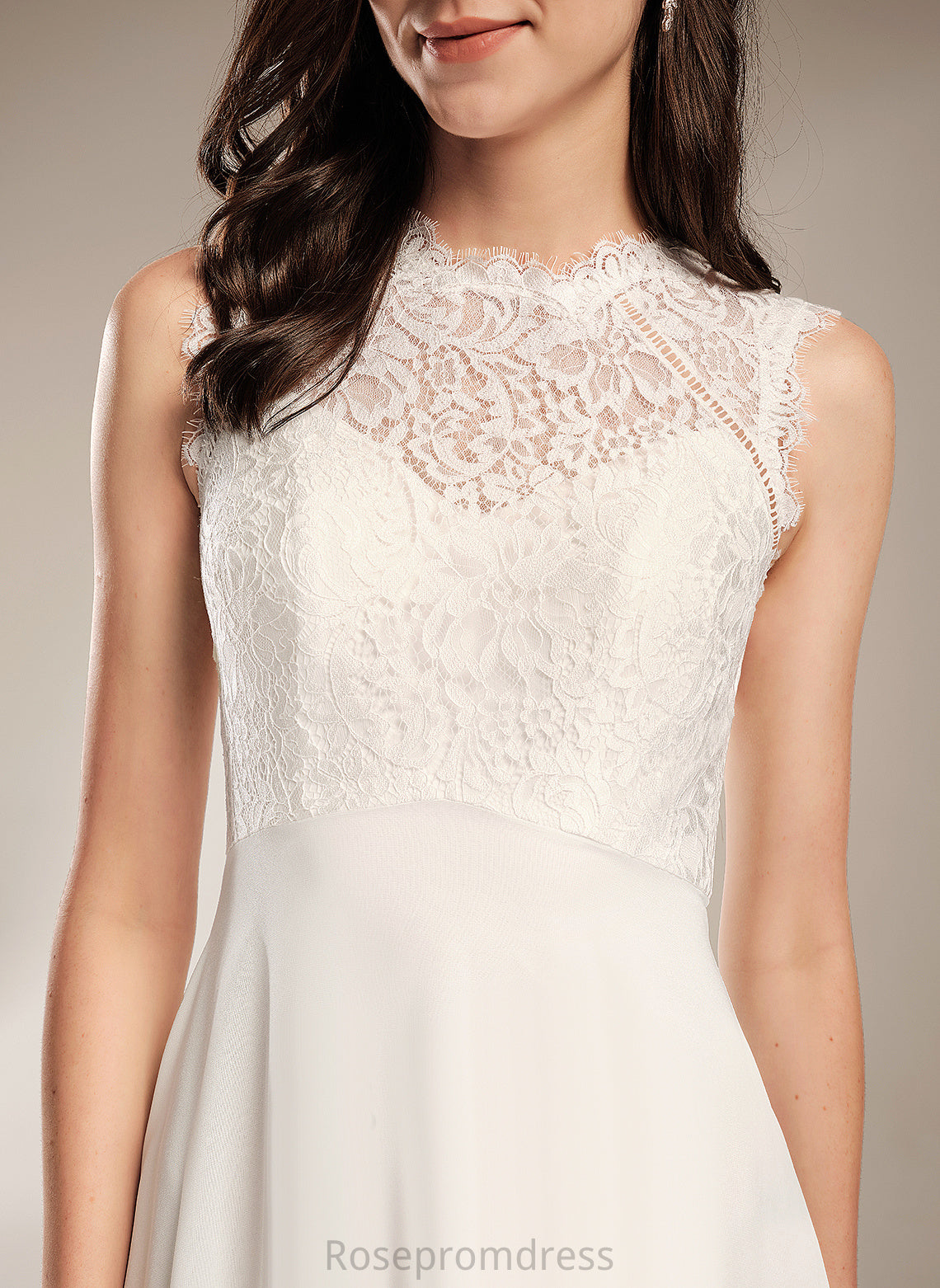 Chiffon Scoop Dress Floor-Length Wedding Wedding Dresses A-Line Lace Carolina