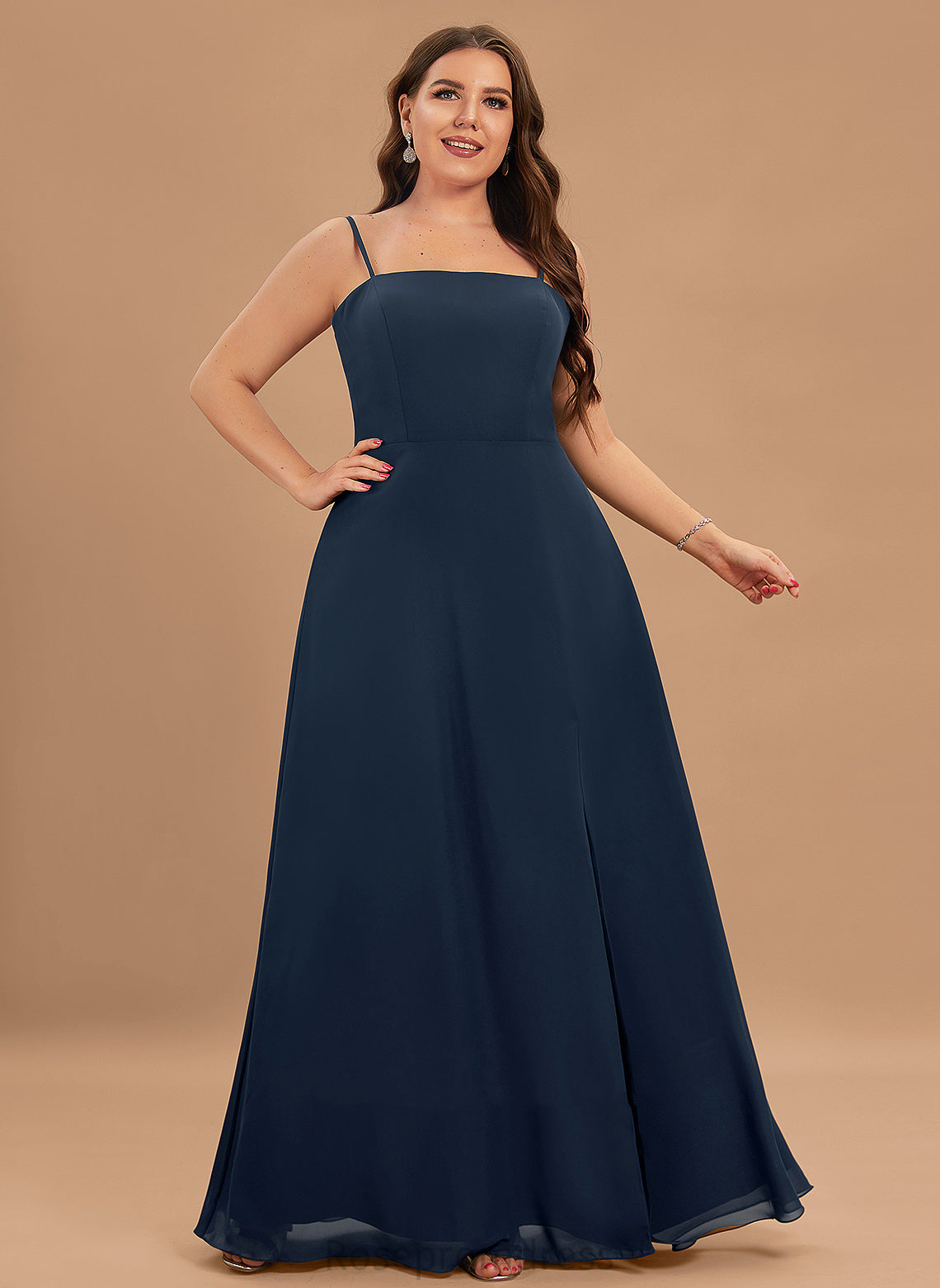 Formal Dresses Chiffon Millicent Neck A-line Dresses Square