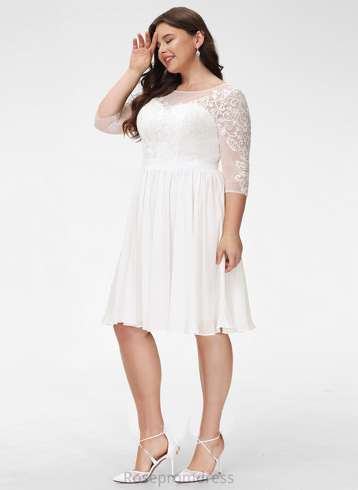 Judy Formal Dresses Chiffon Lace Dresses A-line