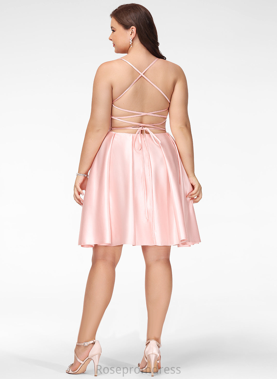 Satin Square Jazmyn Prom Dresses Short/Mini A-Line