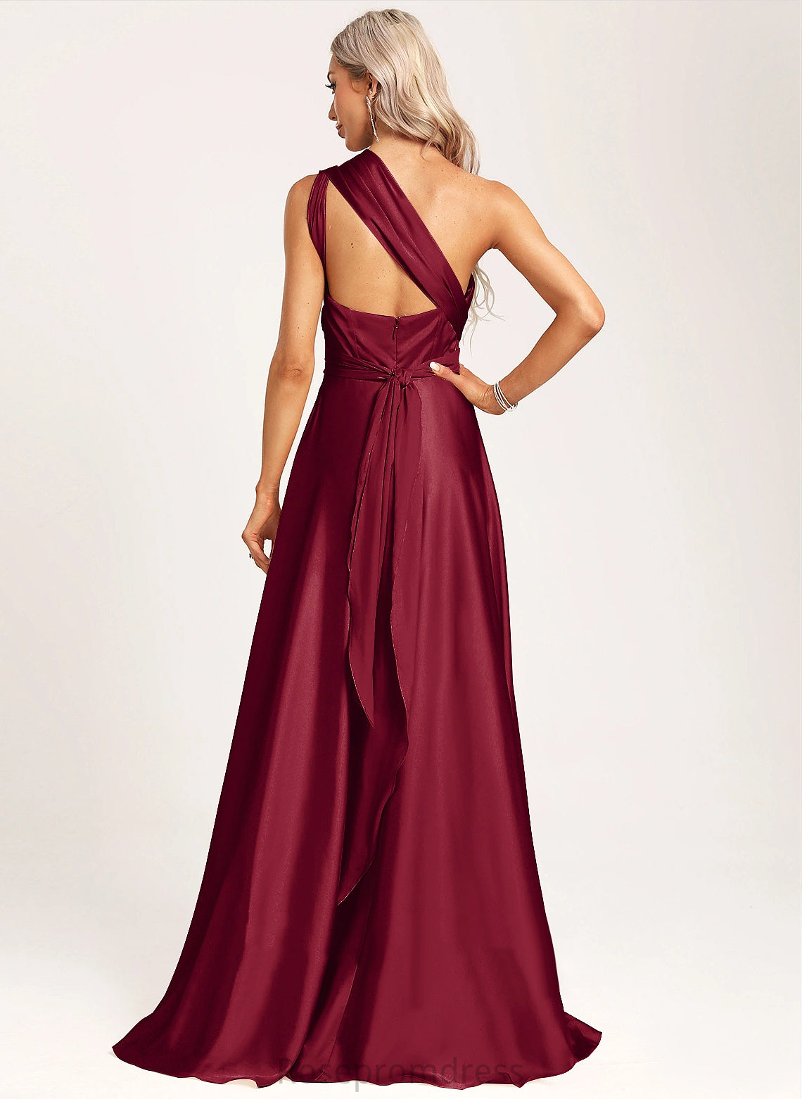 OneShoulder Sleeveless ShortSleeves V-Neck Length A-line Halter Silhouette Straps&Sleeves BackStyle Neckline Floor-Length Bridesmaid Dresses