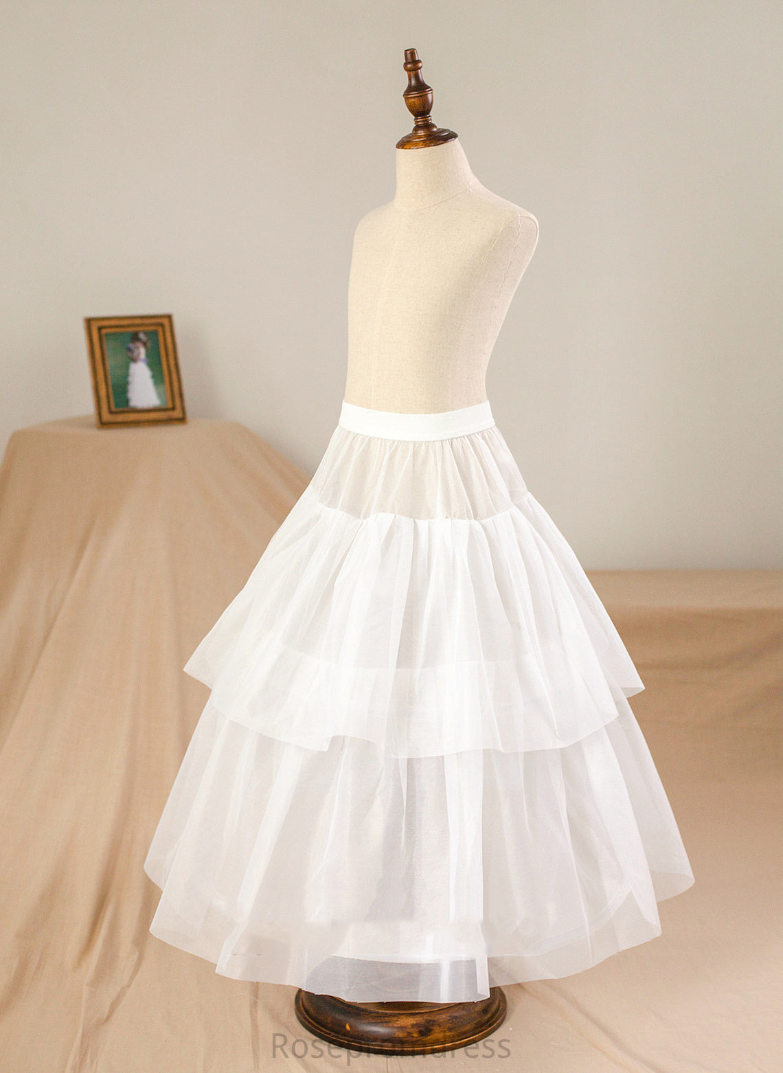 (Petticoat Flower Girl Dresses Organza/Satin Dress With Bow(s) Scoop included) Floor-length Flower - Ball-Gown/Princess Girl Alexandria Neck Sleeveless NOT