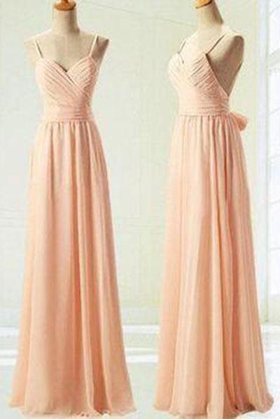 champagne long bridesmaid dresses off shoulder cute simple bridesmaid dresses RS533