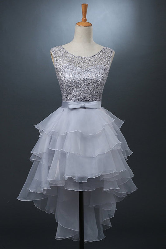 2024 New Arrival Scoop Organza & Lace With Sash A Line Homecoming Dresses