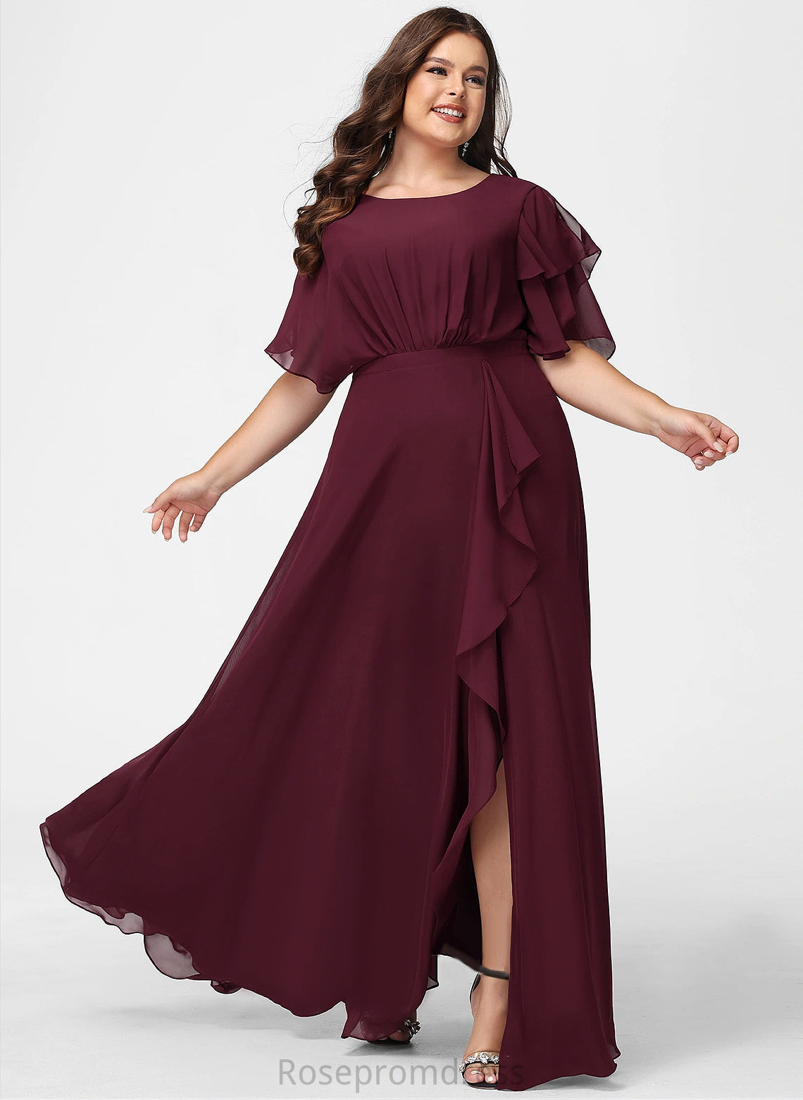 Scoop Neckline A-line Fabric Floor-Length Length Silhouette Straps&Sleeves Dakota A-Line/Princess Sleeveless Floor Length Bridesmaid Dresses