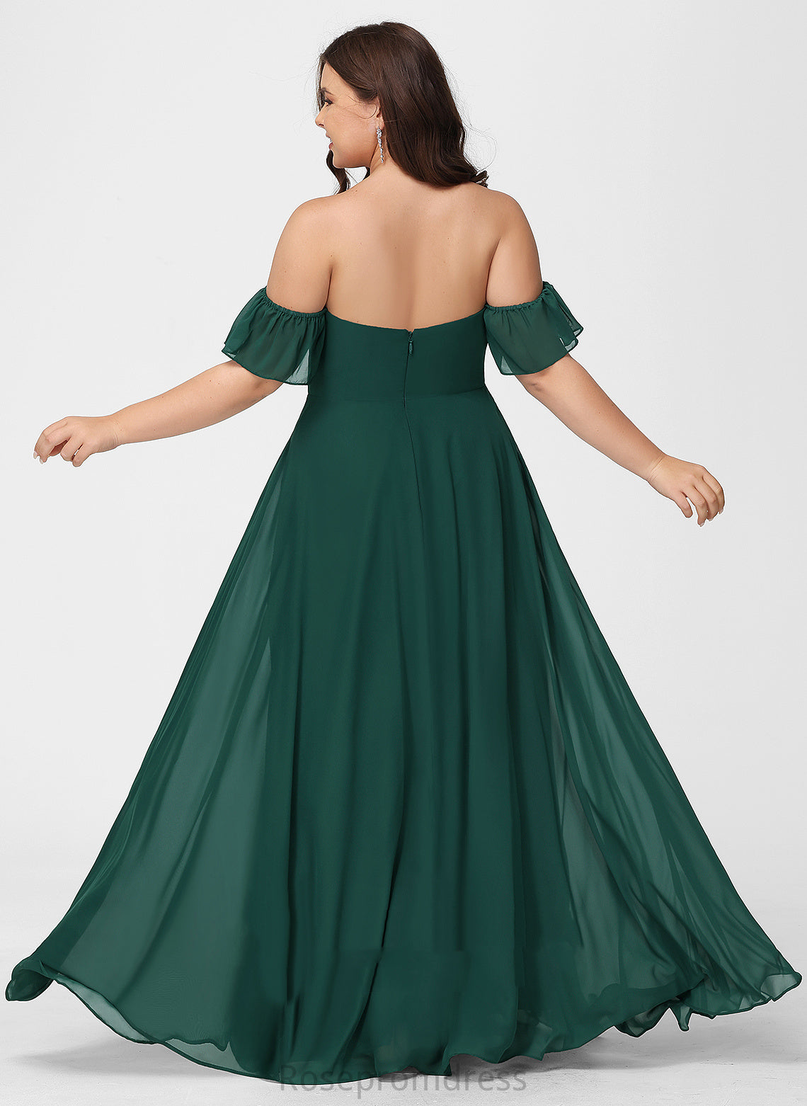 Embellishment Neckline Length Fabric A-Line Silhouette Off-the-Shoulder Floor-Length SplitFront Millie Floor Length Sleeveless Bridesmaid Dresses