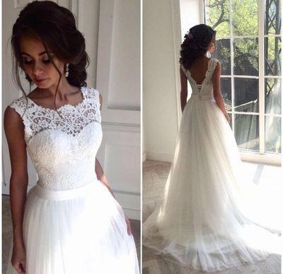 A-line Wedding Dress High Waist Wedding Dress Fashion Wedding Dresses PD0074