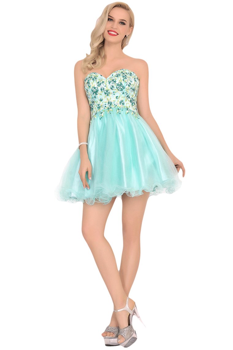 2024 Homecoming Dresses A-Line Boat Neck Short/Mini Beaded Bodice Tulle