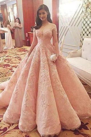 Blush Pink Evening Dress New Fashion Gorgeous Sweet 16 Gowns pink long Quinceanera Dresses RS168