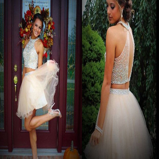 Homecoming Dresses Harriet Two Pieces New Arrival Rhinestone Sparkly Freshman Cute CD05