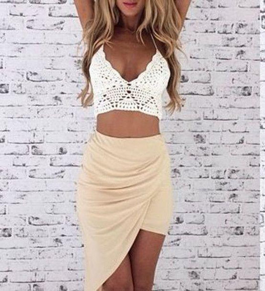 Mireya Homecoming Dresses Two Piece Short CD11233