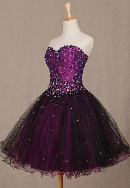 Sweetheart Purple Kaya Homecoming Dresses Short CD1181