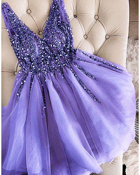 Tulle Applique Short Marcia Homecoming Dresses CD1381