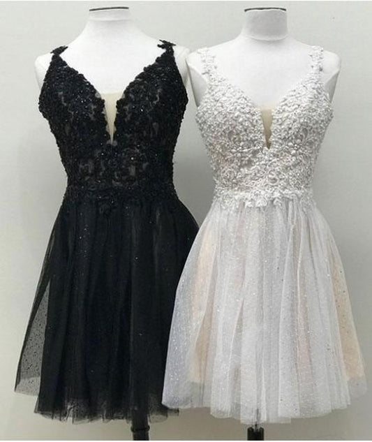 Short Dresses Cute Yadira Lace Homecoming Dresses CD2150