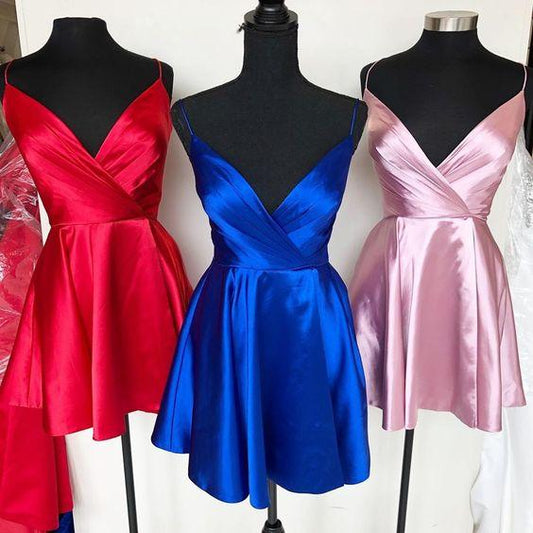 2024 Short Homecoming Dresses Royal Blue Amirah Pink Red CD4069