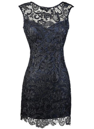 Sheath Bateau Backless Short Homecoming Dresses Lace Jasmin Navy Blue Mother Of The Bride Dress CD819